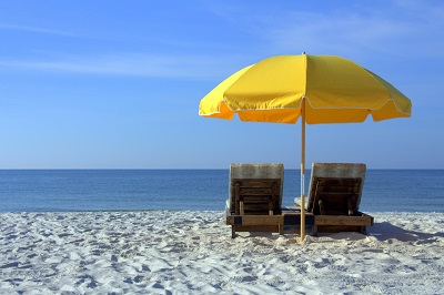 Chairs on a beach